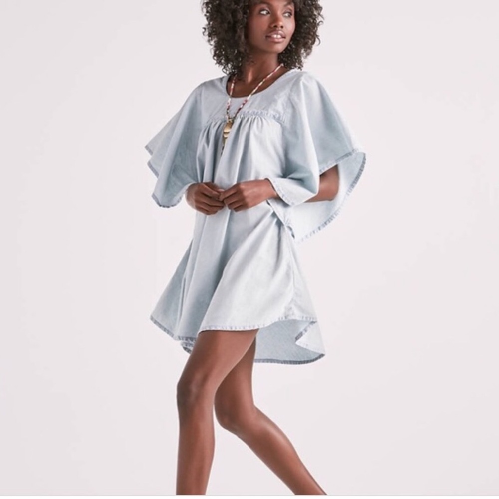 Lucky Brand Shirred Chambray Dress - Picture 3 of 3